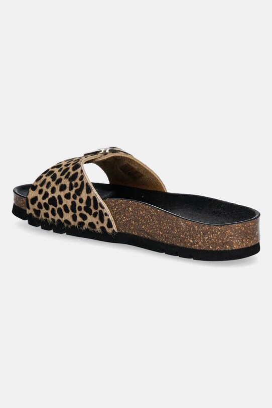 Παπούτσια Δερμάτινες παντόφλες Scholl KATHLEEN F300641850 καφέ