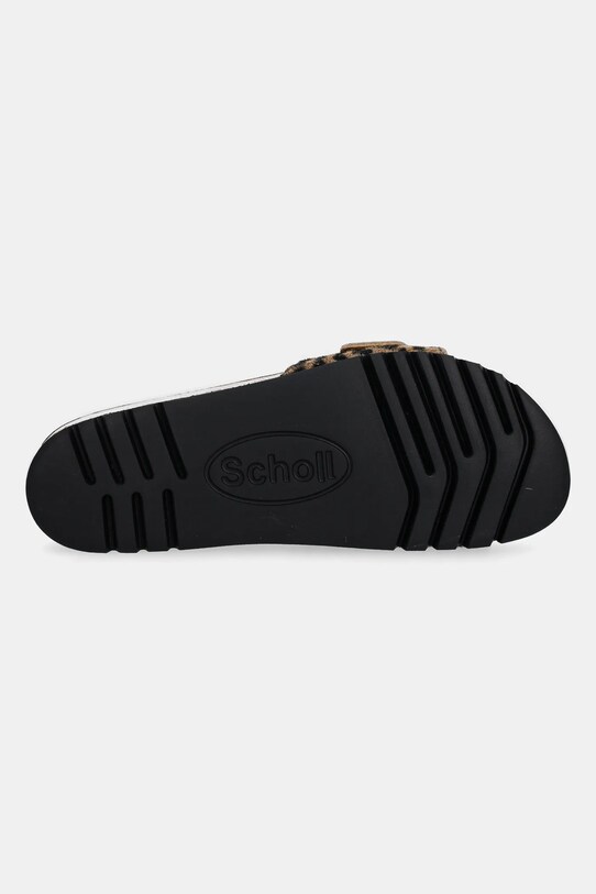 Δερμάτινες παντόφλες Scholl KATHLEEN F300641850 καφέ