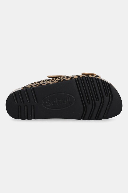 Scholl slapi de piele NOELLE F300671850 maro