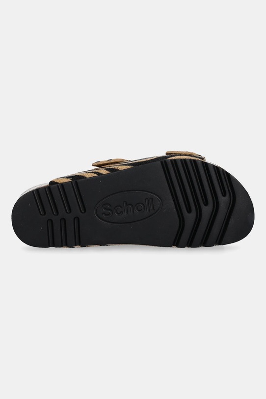 Scholl slapi de piele NOELLE F300672331 bej