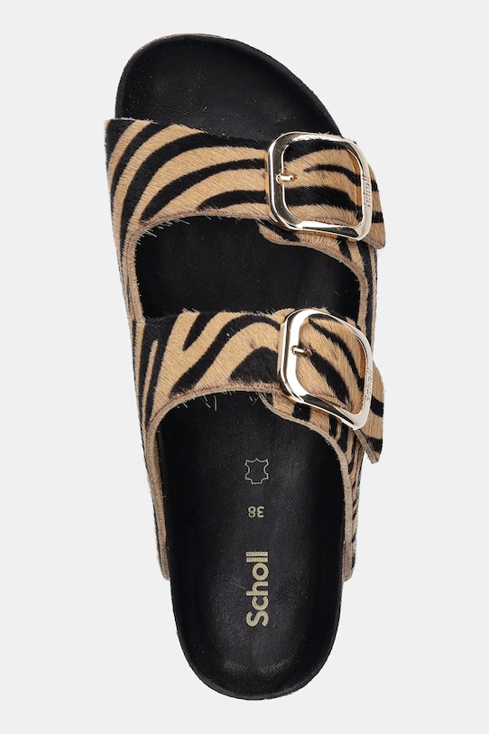 Kožené pantofle Scholl NOELLE hnědá F300672331