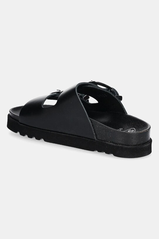 Încălțăminte Scholl slapi de piele IRVING F306151004 negru