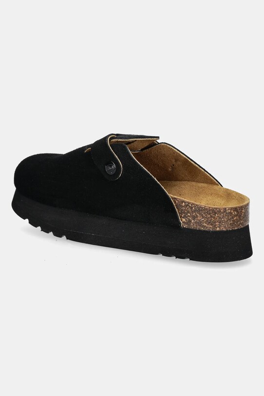 Încălțăminte Scholl papuci din piele JUSTINE F315781004 negru