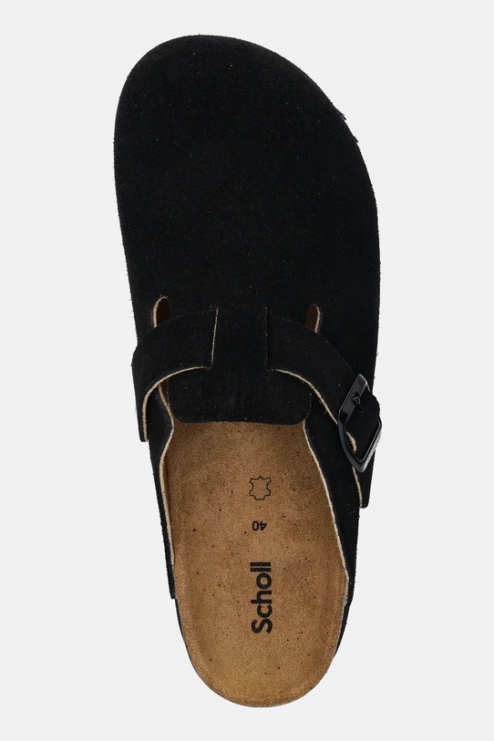 Semišové pantofle Scholl JUSTINE černá F315781004