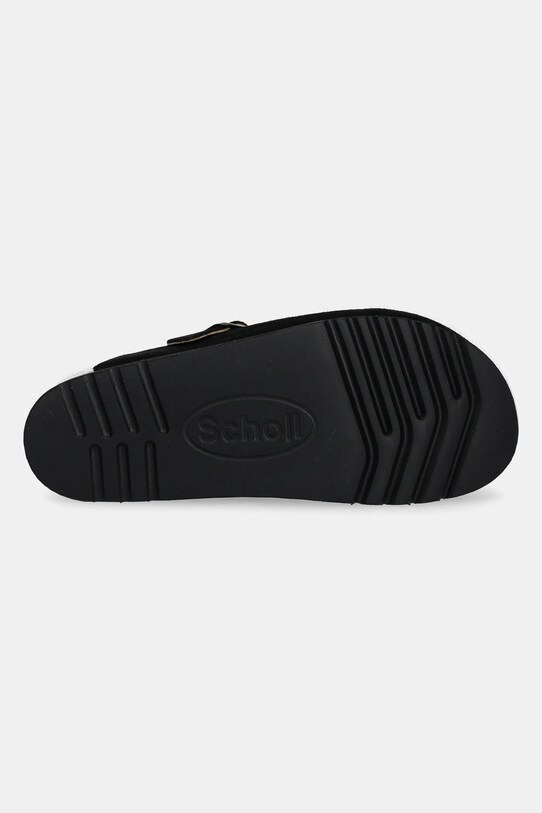 Scholl papuci din piele JUSTINE F315781004 negru