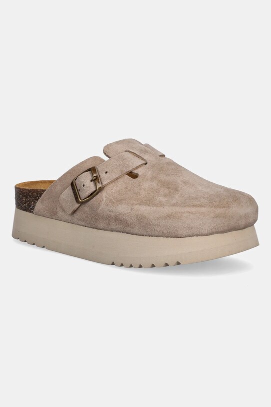 Велурени чехли Scholl JUSTINE платформа бежов F315782361