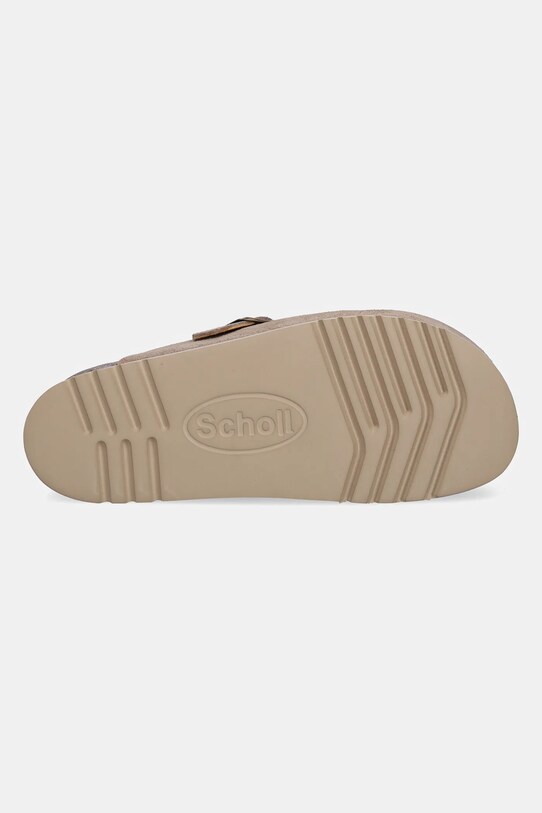 Scholl papuci din piele JUSTINE F315782361 bej