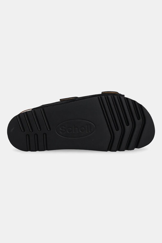 Scholl klapki zamszowe LUCIE F315801004 czarny