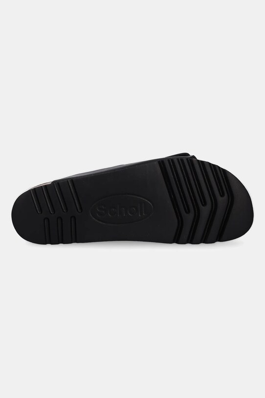Scholl klapki skórzane JOSEPHINE F318181004 czarny