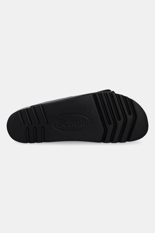 Scholl klapki skórzane JOSEPHINE F318181004 czarny