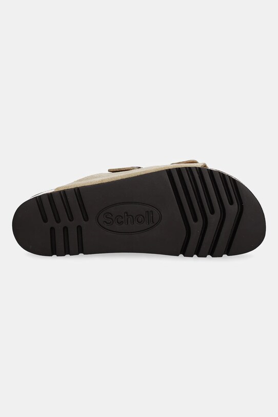 Scholl papuci din piele JOSEPHINE F321651002 bej