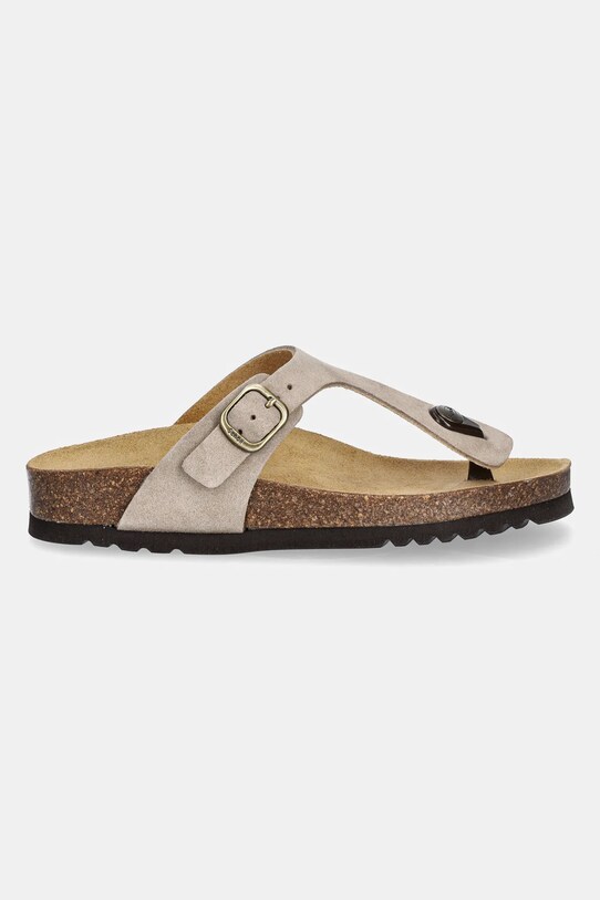 Scholl flip-flop velúrból NICOLE F321762361 bézs SS25