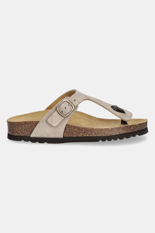 Semišové žabky Scholl NICOLE F321762361 béžová SS25