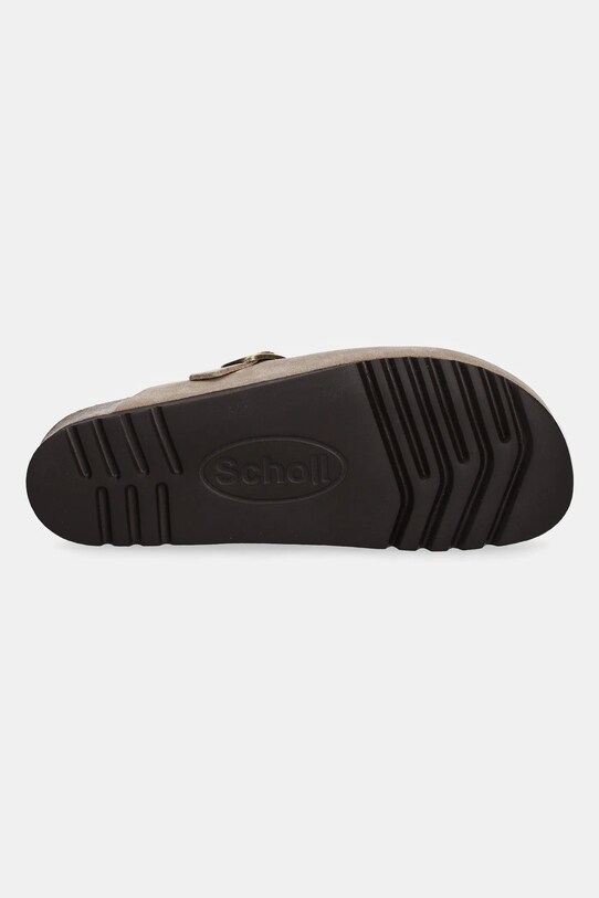 Scholl papuci din piele FAE F321982361 bej