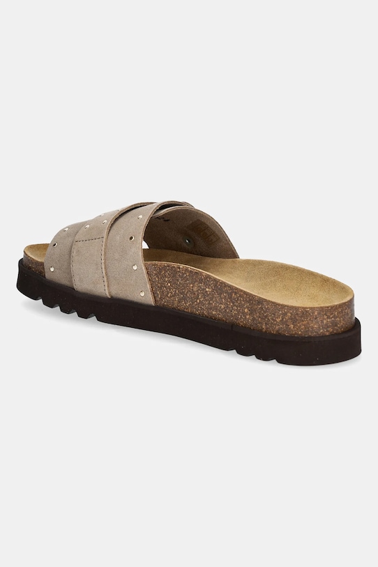 Obuwie Scholl klapki zamszowe JOYCE F322432361 beżowy