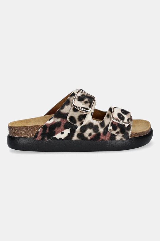 Scholl slapi de piele NOELLE F322511484 maro SS25