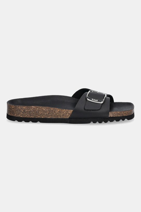 Scholl klapki skórzane EVA F322631004 czarny SS25