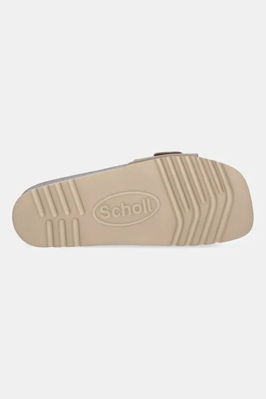 Scholl klapki skórzane EVA F322631062 brązowy