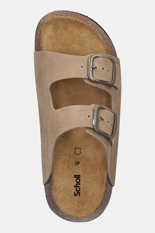 Semišové pantofle Scholl NOELLE hnědá F322692361