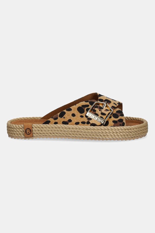 Bohonomad papuci de piele Casablanca CAS.12 bej SS25