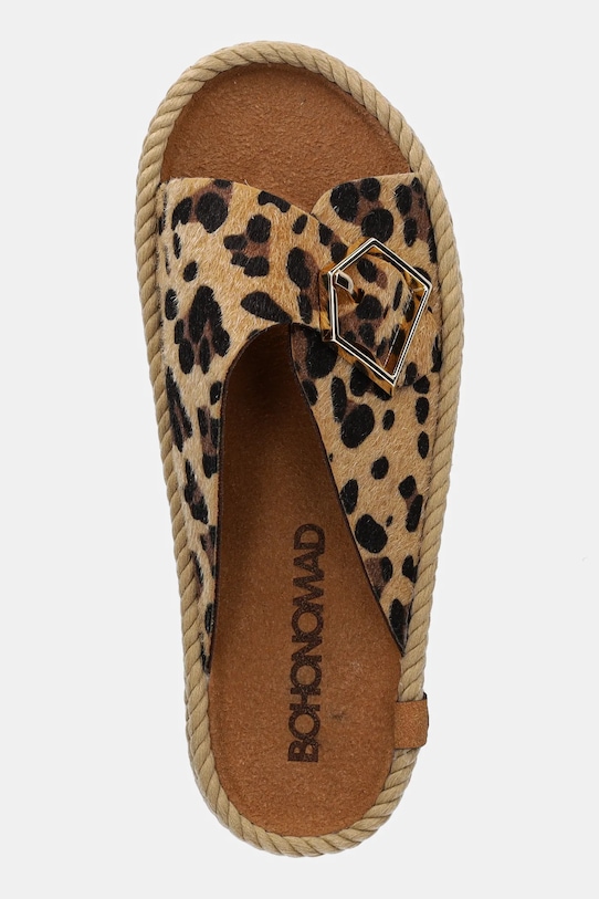 Kožené šľapky Bohonomad Casablanca béžová CAS.12