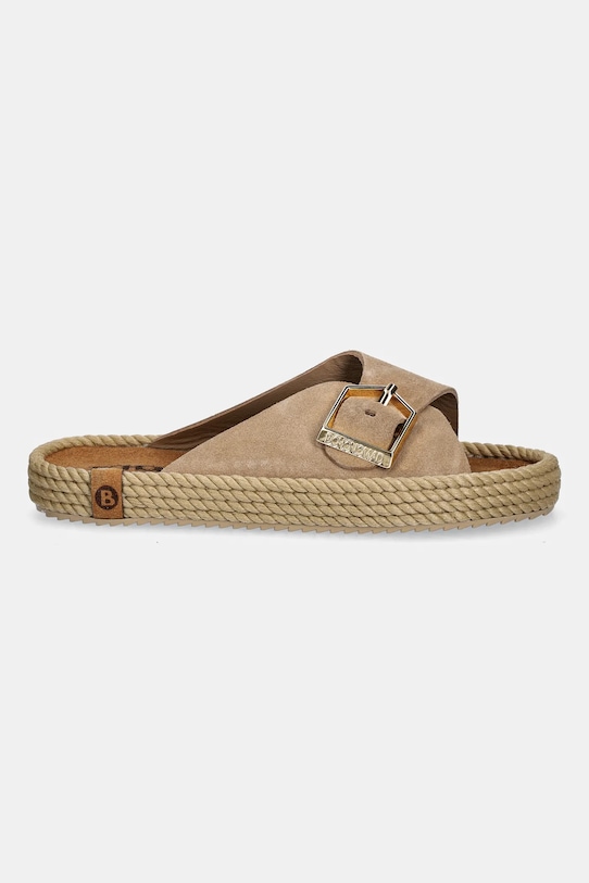 Bohonomad papuci de piele Casablanca CAS.12 bej SS25