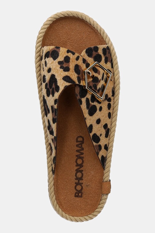 Kožené pantofle Bohonomad Casablanca hnědá CAS.12