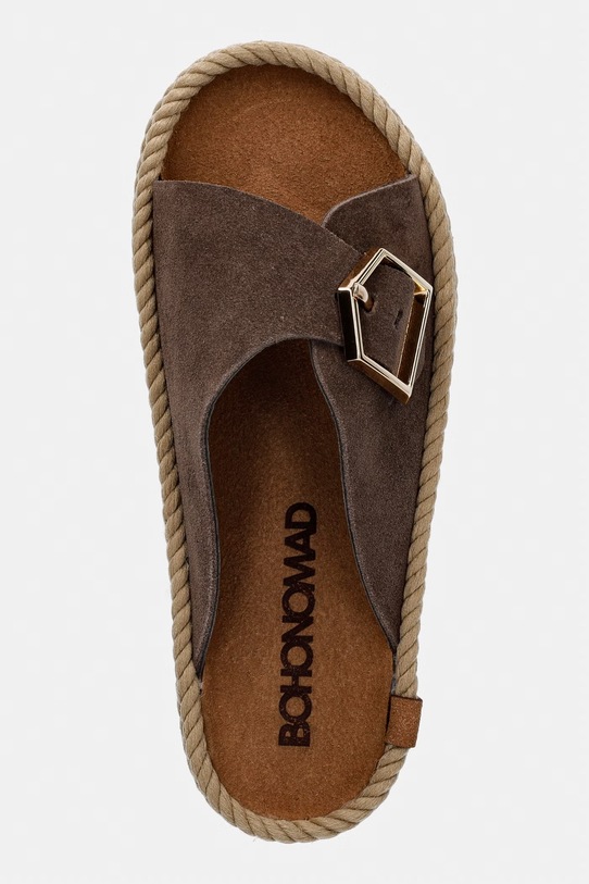 Bohonomad klapki damskie skórzane Casablanca brązowy CAS.12