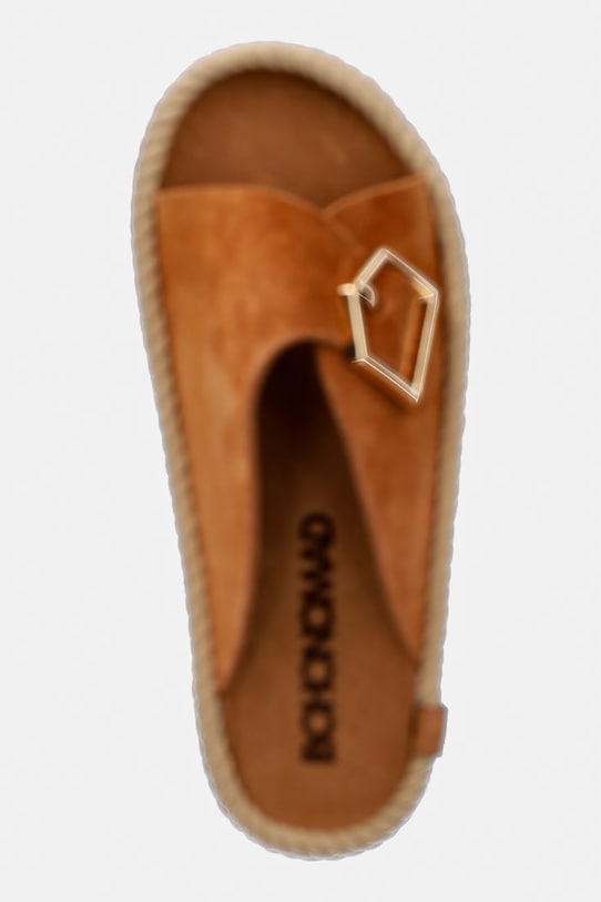 Bohonomad klapki damskie skórzane Casablanca brązowy CAS.12