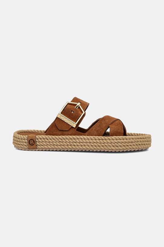 Bohonomad papuci din piele Sevilla SEV.12 maro SS25