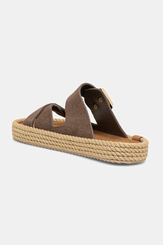 Obuwie Bohonomad klapki espadrylowe damskie zamszowe Sevilla SEV.12 brązowy