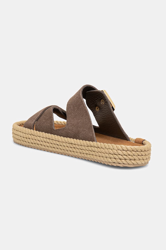 Obuwie Bohonomad klapki espadrylowe damskie zamszowe Sevilla SEV.12 brązowy