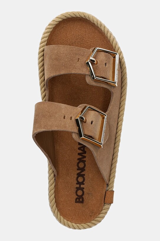 Bohonomad bőr papucs Sydney barna SYD.12