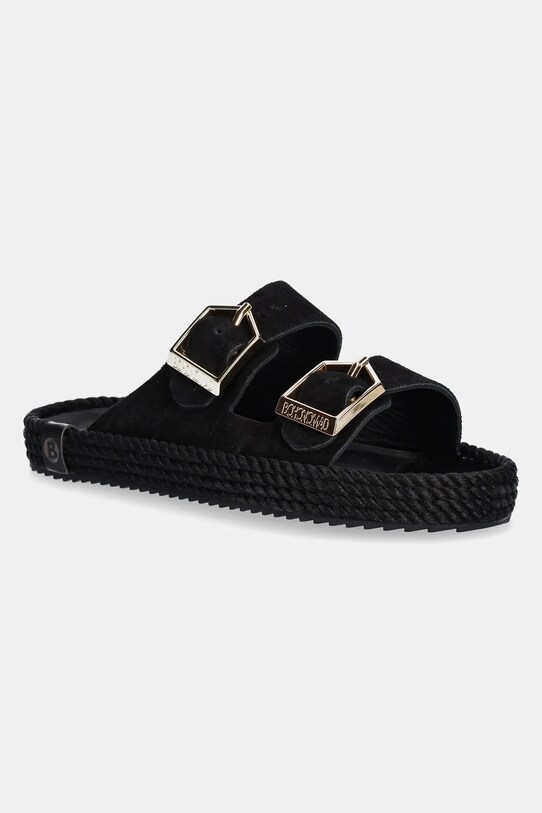 Bohonomad papuci de piele Sydney piele negru SYD.20