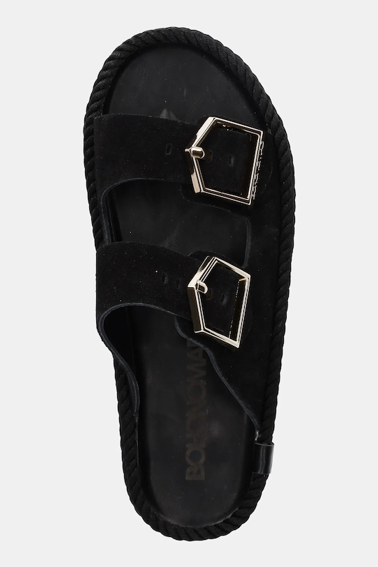 Шкіряні шльопанці Bohonomad Sydney чорний SYD.20