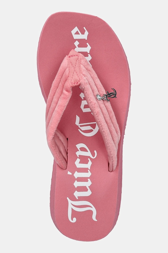 Juicy Couture japonki WHITNEY VELOUR Y2K WEDGE różowy JCFSAN225009