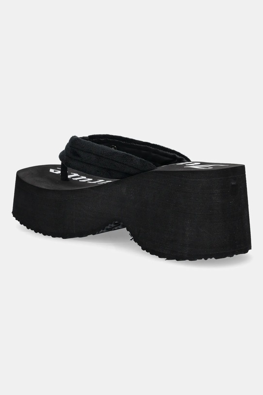 Boty Žabky Juicy Couture WHITNEY VELOUR Y2K WEDGE JCFSAN225009 černá