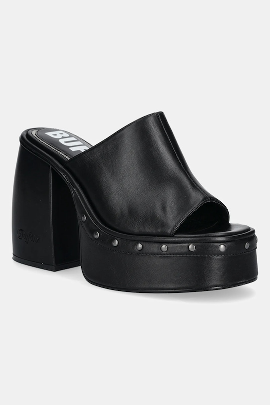 Buffalo klapki Heart Mule pozostałe czarny 1291603.BLK
