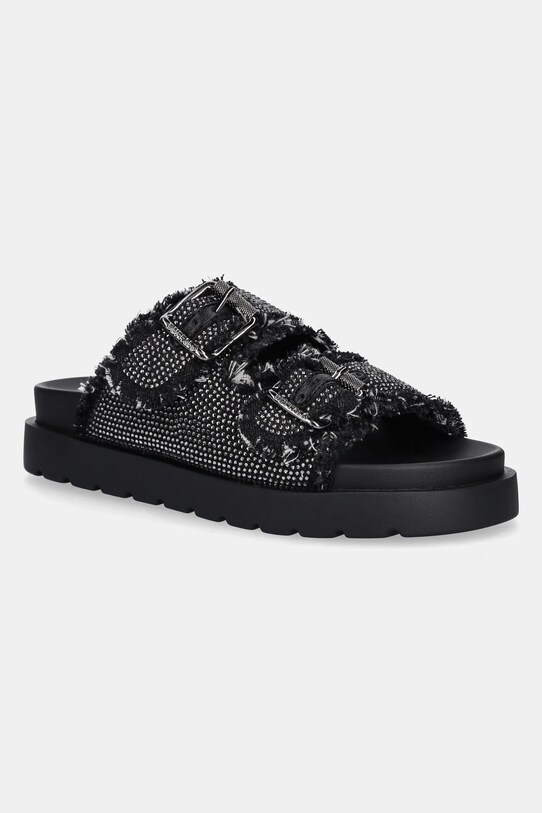 Pantofle Buffalo Eve Ari Spark textilní černá 1602291.BLK