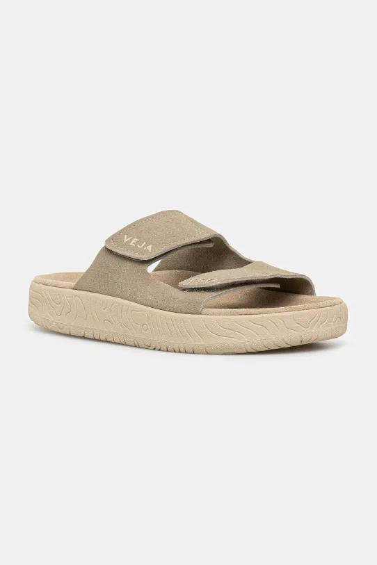 Veja ciabatte slide in camoscio Etna pelle scamosciata beige SA3220670A