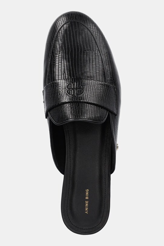 Kožené šľapky Anine Bing Corrine Mules čierna A.14.10963