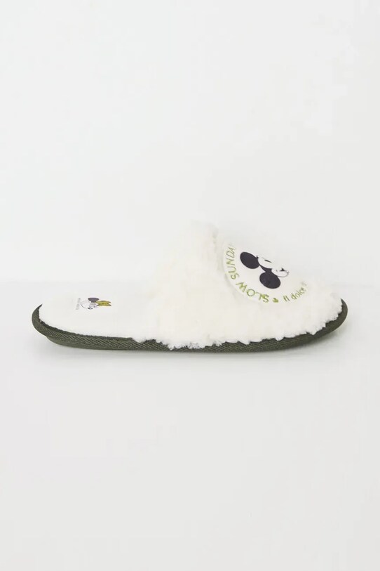 women'secret papucs MICKEY MOUSE FUR HOUSE SLIPPERS 4999682 bézs