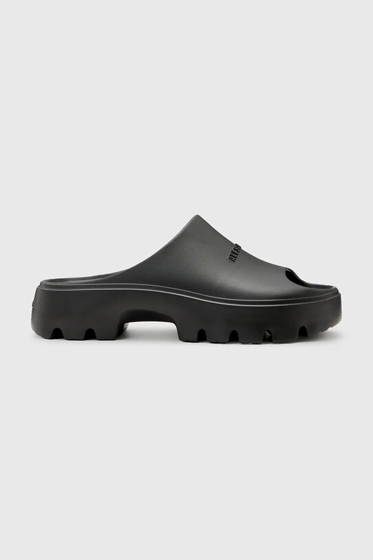 Pantofle AllSaints Eclipse Slider platforma černá W033FC.BLK