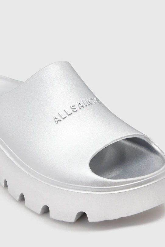 AllSaints klapki Eclipse Slider srebrny W033FC.SLV