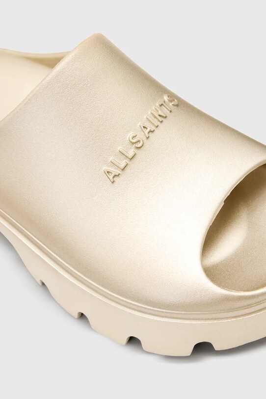 AllSaints klapki Eclipse Slider złoty W033FC.GLD