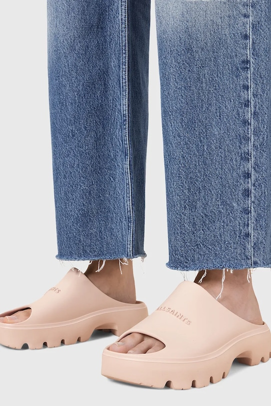 AllSaints klapki Eclipse Slider W033FC.RDU różowy