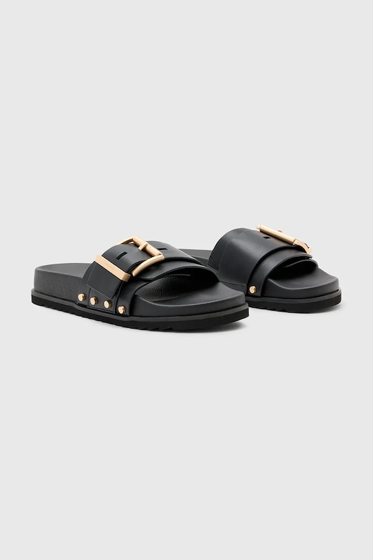 AllSaints klapki Ellie Stud Slider W038FC.BLK czarny SS25