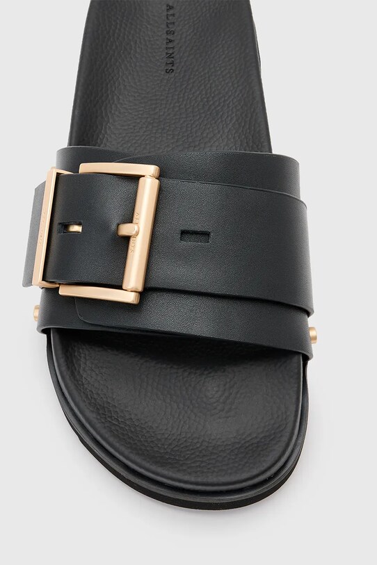 AllSaints klapki Ellie Stud Slider W038FC.BLK czarny