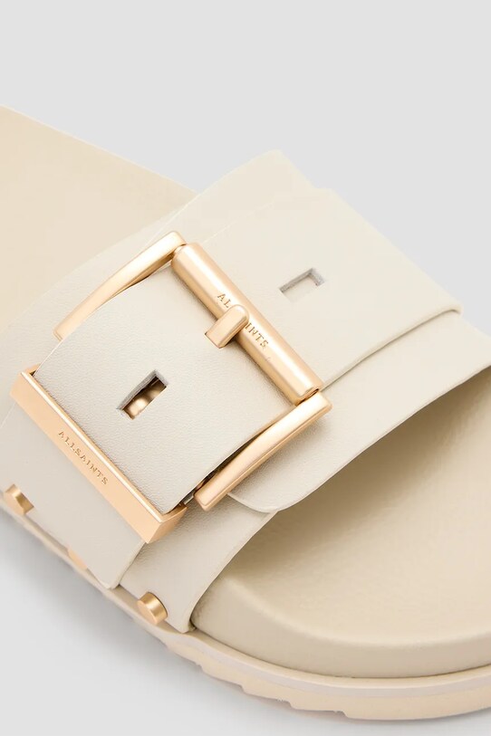 Natikače AllSaints Ellie Stud Slider bež W038FC.CHW