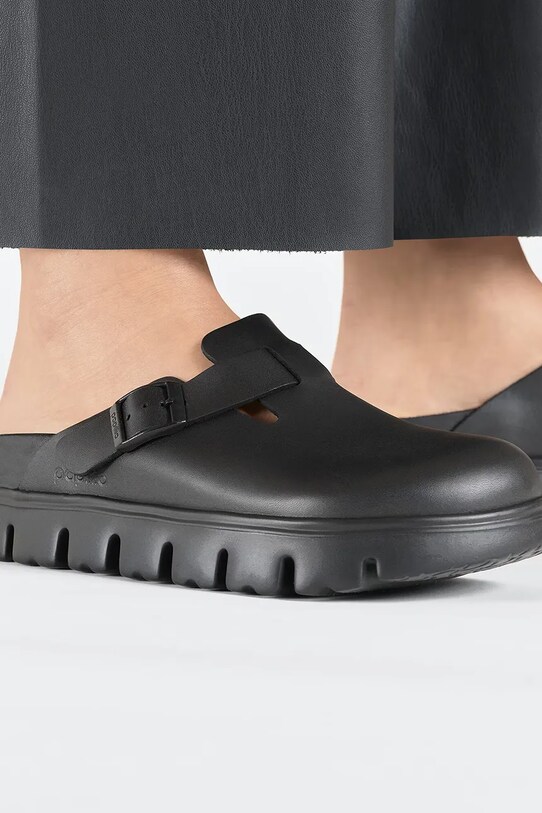 Шкіряні шльопанці Birkenstock Boston Chunky EXQ LENA 1026144